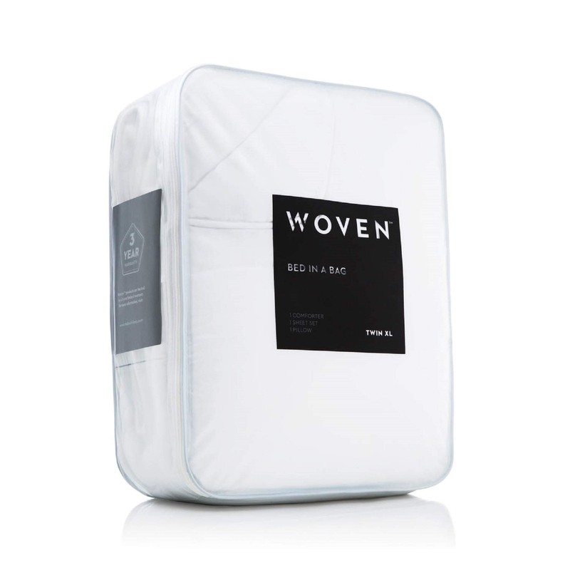 MALOUF Bag Complete Bedding Set-Full-White
