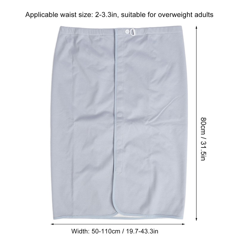 Wearable Incontinence Mattress Washable Resusable Water Absorption Adjusatble Grey Blue