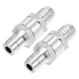 Hihaha Fuel Line Check Valve/Inner Non Return One Way Check Valve Fuel Petrol Gasoline Diesel for Fuel Systems/Durable Aluminum Alloy 5/8" 16mm OD / 2pcs