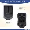 Getfarway Dual Window Switch p/n Black P271069 Compatible with Paccar/Kenworth