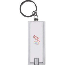 Azeeda 'Rainbow At Christmas ' Keyring LED Torch (KT00039095)