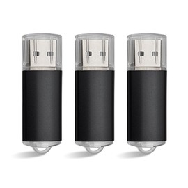J-boxing USB Flash Drives USB 2.0 Memory Stick with Caps 3 Pack (4GB)