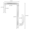 Bestlivings Window and Door Hooks Pack of 2 Transparent