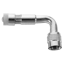 Gatuida 90degree Presta Valve Adapter for Car Motorcycle Scooter Bike Metal Cap Built Core