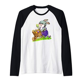 Easter Day Tee Funny Bunny Rabbit Fan Egg Ear Cute Men Women Raglan Baseball Tee