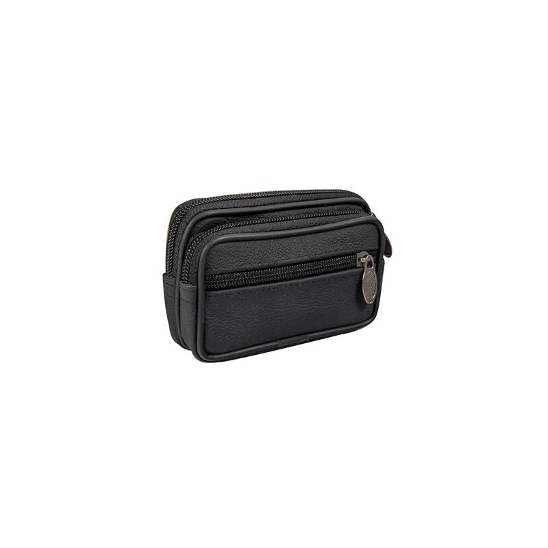 Leather Belt Bag, black, Belt bag