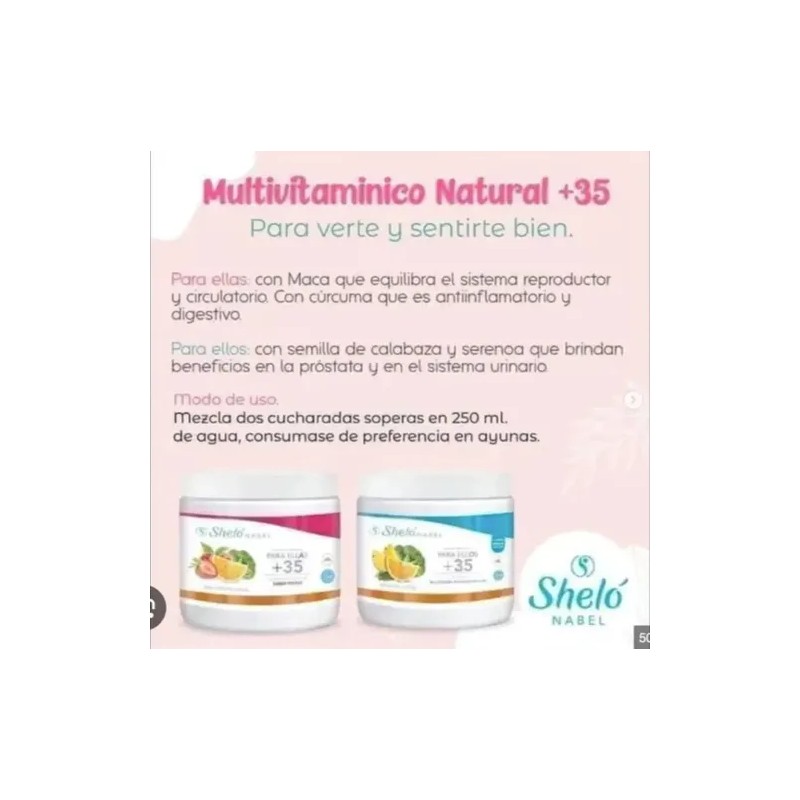 Dúo Multivitanimico/ Regenerador Celular/ Ellos & Ellas +35
