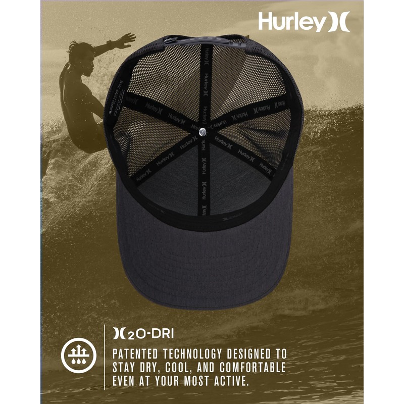Hurley Men's Snap Back Hats - Fairway Trucker Mesh Baseball