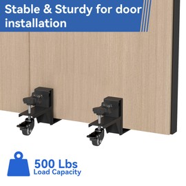 RDUIGT Door Installation Kit, 2Pcs Door Installation Tools Door Dolly with Wheels for 1.1 to 2.36 Inch Thick Doors Adjustable Door Lifter Tool