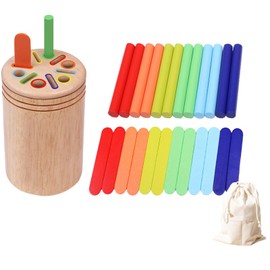 NACOOL Portalápices a Juego de cognición con Forma de Color, Juguete de clasificación de Colores de Aprendizaje, Juego de combinación sensorial de Desarrollo de motricidad Fina, Juguete Educativo.