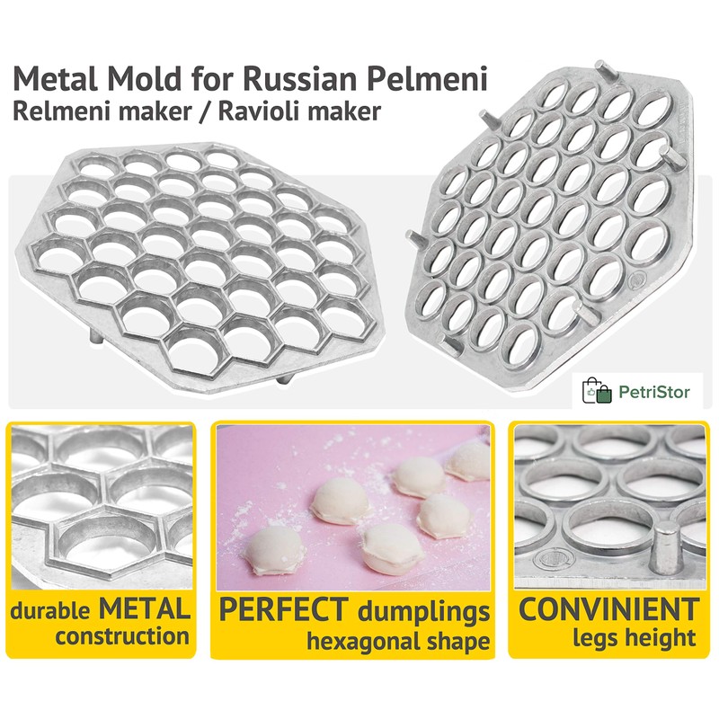 Metal Mold for Russian Ukraine Pelmeni Ravioli Meat Dumplings/ Pelmeni