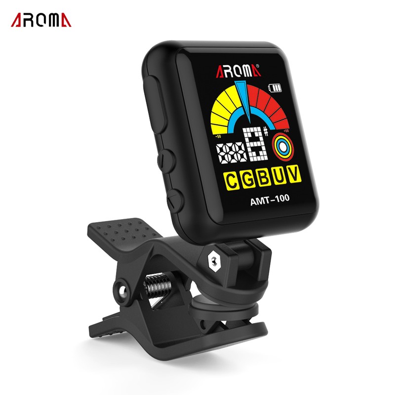 AROMA AMT-100 2 in 1 Rechargeable Rotatable Clip-on Electronic Tuner