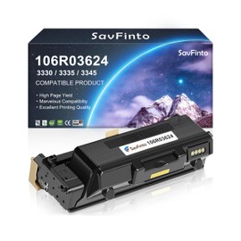 SavFinto 3335 106R03624 Extra High Capacity Toner Cartridge Replacement for Xerox Phaser 3330 3330dni WorkCentre 3335 3335dni 3345 3345dni Laser Printers(15,000 Pages, Black, 1-Pack )