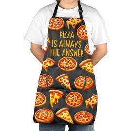 Pizza Cooking Apron Pizza Is Always The Answer Pizzeria Apron With Pocket Italian Pizza Lover Gift Pizza Chef Apron (Pizza Apron)
