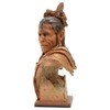 Black Forest Décor Native American Chief Sculpture – 10.75”H Hand-Painted