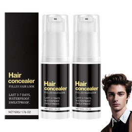 SINYI 2pcs Hair Concealer for Men， Corrector capilar para hombres, Polvo para realzar la línea del cabello, Cubrir canas, Cubrir instantáneamente la caída del cabello, Polvo para ocultar las raíces