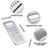 Vegetable Grater, Coarse, Stainless Steel, Silver, Stainless Steel Grater, Comfortable