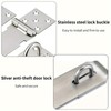 Qaixwuyi 2 Sets of Shear Hasp 4 Inch Padlock Hasp