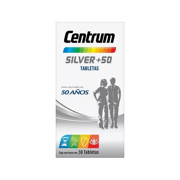 Multivitamínico Centrum Silver +50 Adultos con Vitamina B Vitamina C