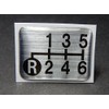 Tuningfan Shift Pattern Emblem Lower Left R for 6 Speed