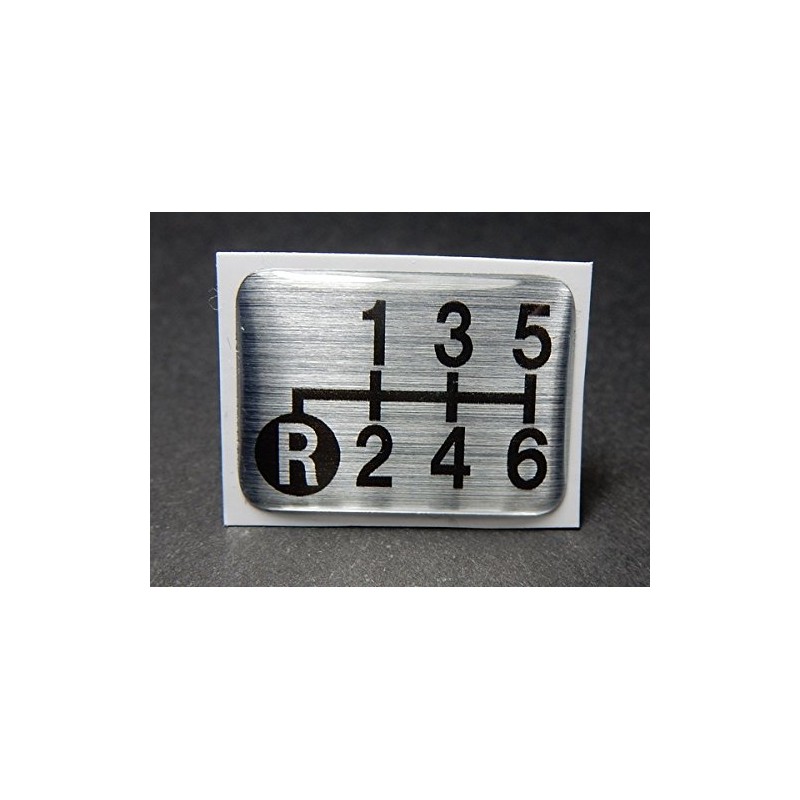 Tuningfan Shift Pattern Emblem Lower Left R for 6 Speed