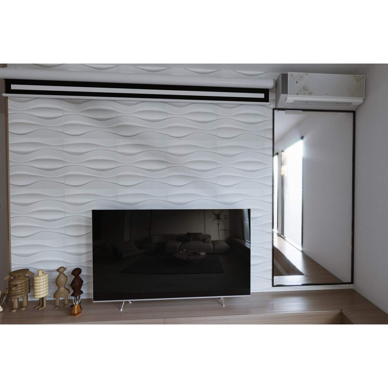 Art3d 19.7" x 19.7" (Pack Of 12) Wall Panel Wave,