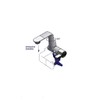 Water Tap Hot & Cold Mixer 12v Micro switch 160mm