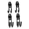 KICHOUSE 4pcs Heavy Duty Garage Hook Wall Mounted Tool Organizer