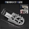 IUVWISN Motorcycle Footpegs Wider Foot Pegs CNC for Surron Sur