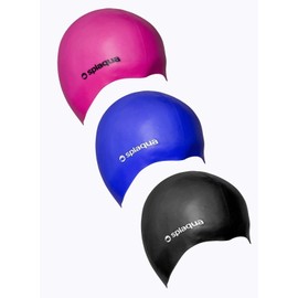 Splaqua Blue Silicone Swim Caps