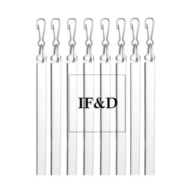 IF&D Fabrics and Drapes - 8 pack - 30 Inch (2 1/2 foot) Flexible Clear Acrylic Lucite Drapery Curtain Pull Wands - For Easy Open and Closing of Window Treatments #0288