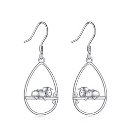 YFN Sterling Silver Sheep Dangle Drop Earrings - Jewelry Gifts for Women Girls