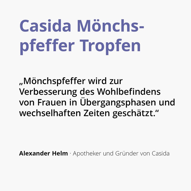 Casida® Monk Pepper Drops - For Inner Balance and Harmony