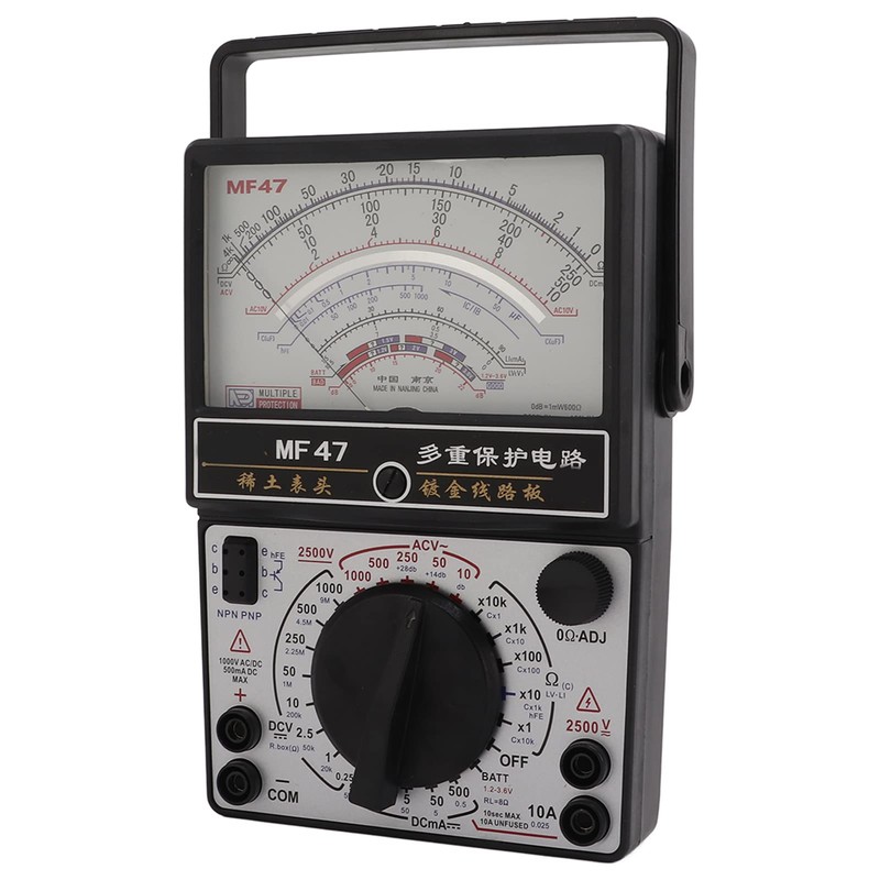 MF47 Internal Magnetic Pointer Type Multimeter High Accuracy Analog Multimeter