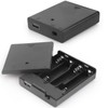 VWEICYY 2 PCS 4 AA Battery Holder with USB Port,