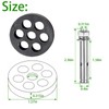 [4 Pack] Heavy-Duty Anti-Vibration Pads Rubber Isolator Mounting Brackets Kit