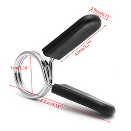 fatteryu 2Pcs 30mm Barbell Gym Weight Lifting Bar Dumbbell Lock Clamp Spring Collar Clips