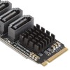 M.2 to SATA3.0 Adapter Card, 6 Port Expansion Interface Card