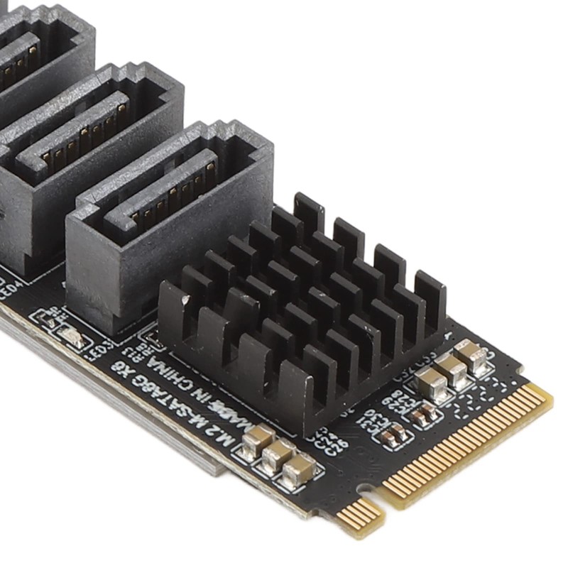M.2 to SATA3.0 Adapter Card, 6 Port Expansion Interface Card
