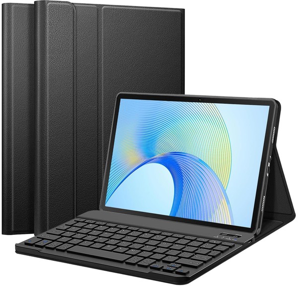 APASILU Keyboard Case for Honor Pad X9 11.5 Inch 2023 Tablet (UK Layout), Slim Cover with Magnetically Detachable Wireless Bluetooth Keyboard for 11.5" Honor Tablet X9