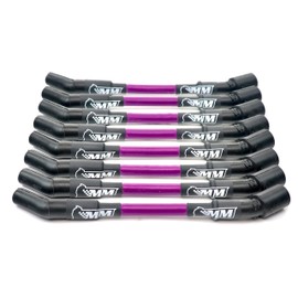 Michigan Motorsports 2014+ LT Spark Plug Wire Set 10mm Blue Performance Wires for Gen V LT1 LT4 L83 L86 L84 L87 L8T 5.3L 6.2L 9" in Length (Purple)