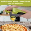 Masthome Rotary Cheese Grater, Kitchen Rotary Graters with 3 Blades
