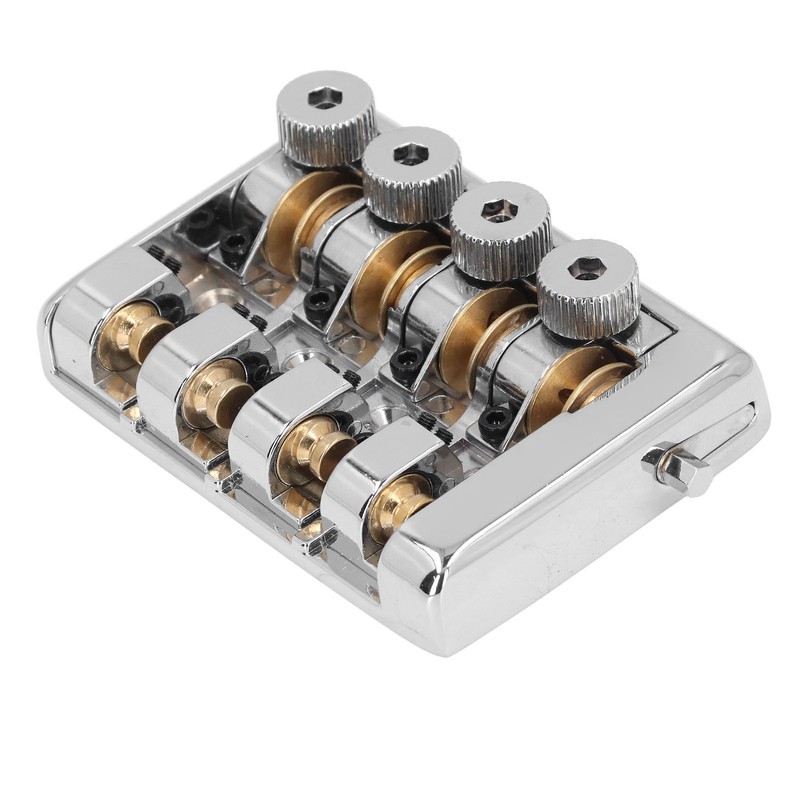 4 String Headless Electric Bass Bridge Zinc Alloy Brass Bridge