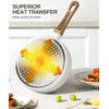 MICHELANGELO Small Frying Pan Nonstick - 6 Inch Single Egg