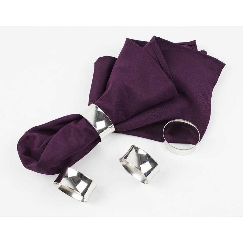 Fennco Styles Classic Design Metal Napkin Ring - Set of