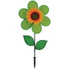 In the Breeze 2702 — 12-inch Green Sunflower Wind Spinner