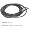Drain Auger Cable 16 Ft Flexible Plumbing Snake Clog Remover