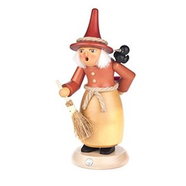 Räucherfrau Hexe von DREGENO SEIFFEN 25cm – Original erzgebirgische Handarbeit, stimmungsvolle Weihnachts-Dekoration