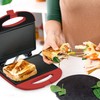 Bene Casa - Red Nonstick Flat Grill Sandwich Maker -