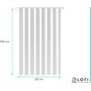 Loti Living Anti-Mould Shower Curtain, 120 x 200 cm, White,